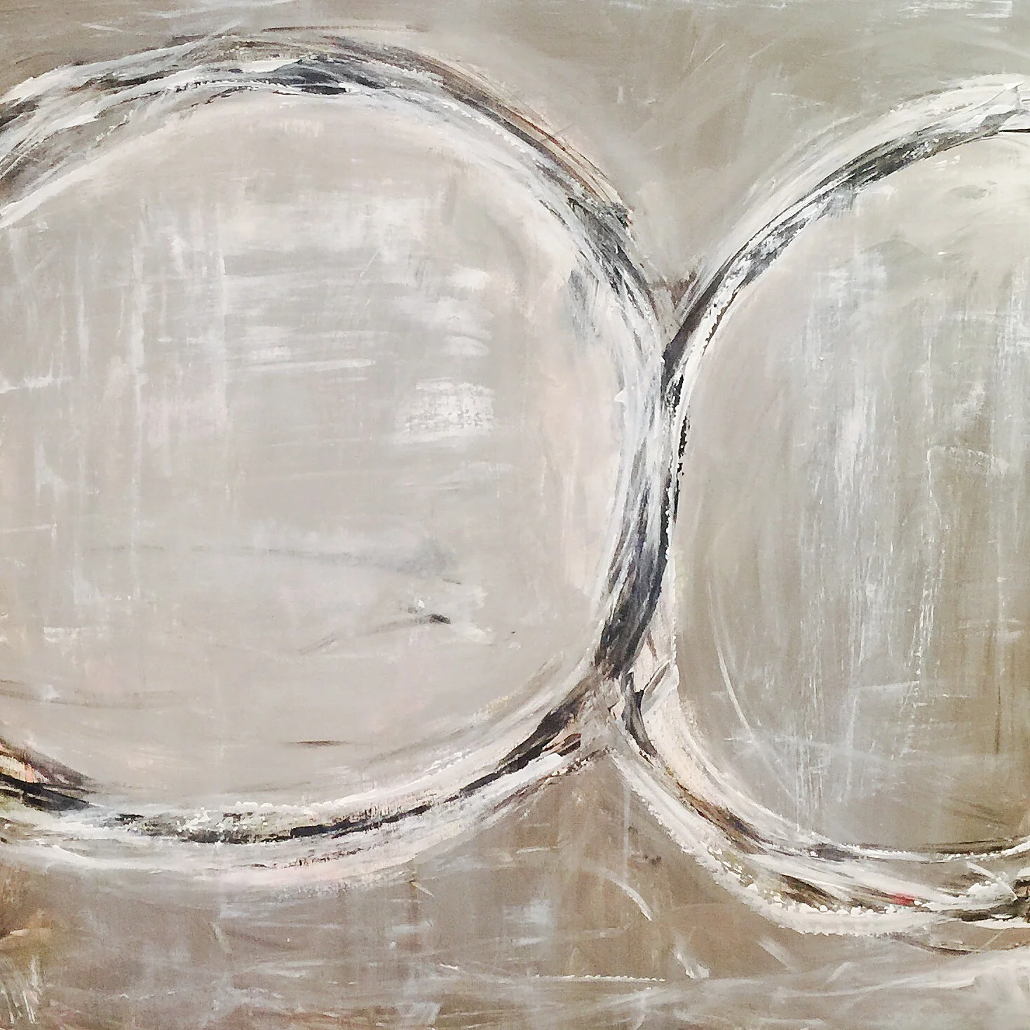 [SOLD] "COCONUT ISLAND" 36X36 CANVAS