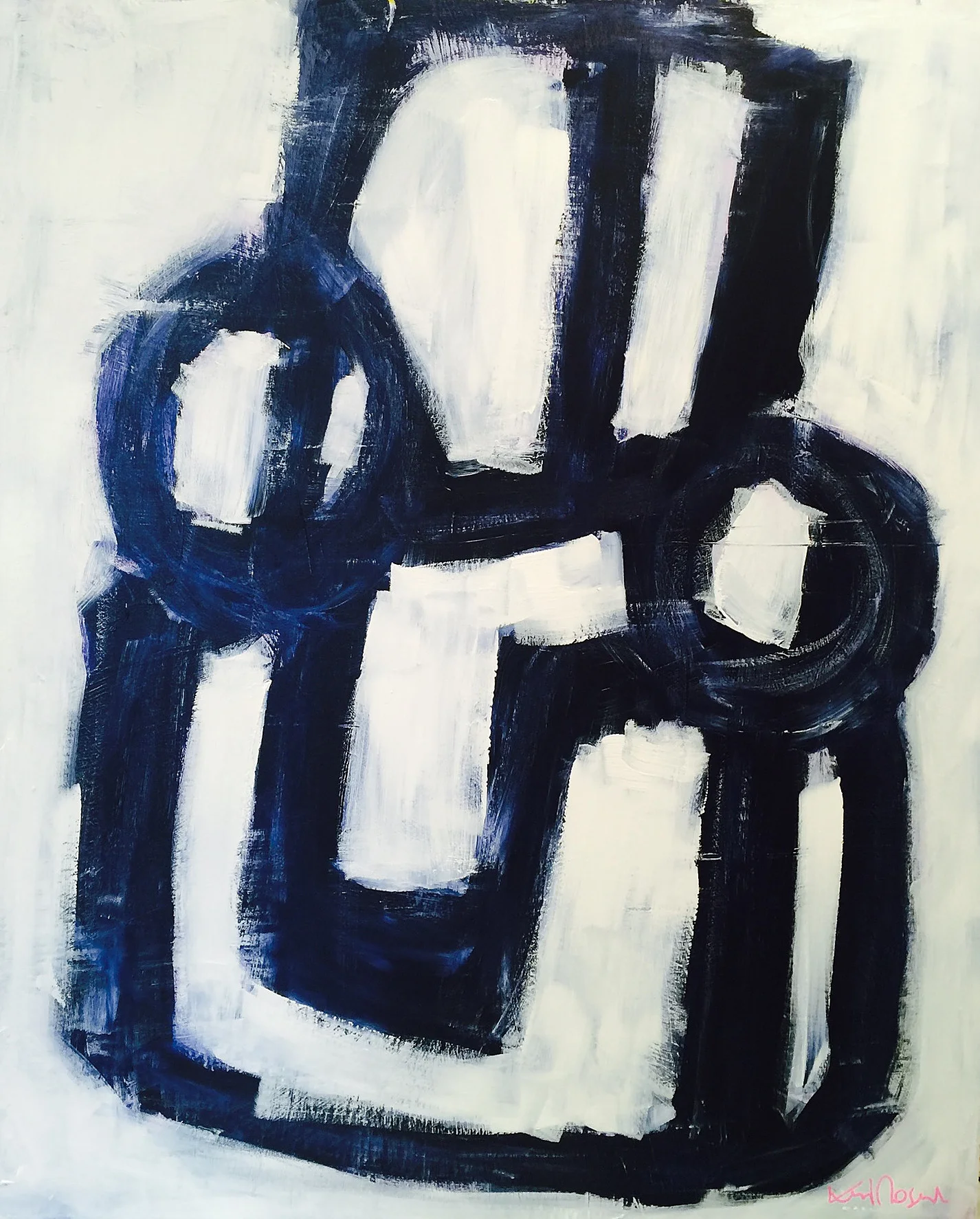 [SOLD] "NICK" 36X48 FRAMED WORK ON PAPER