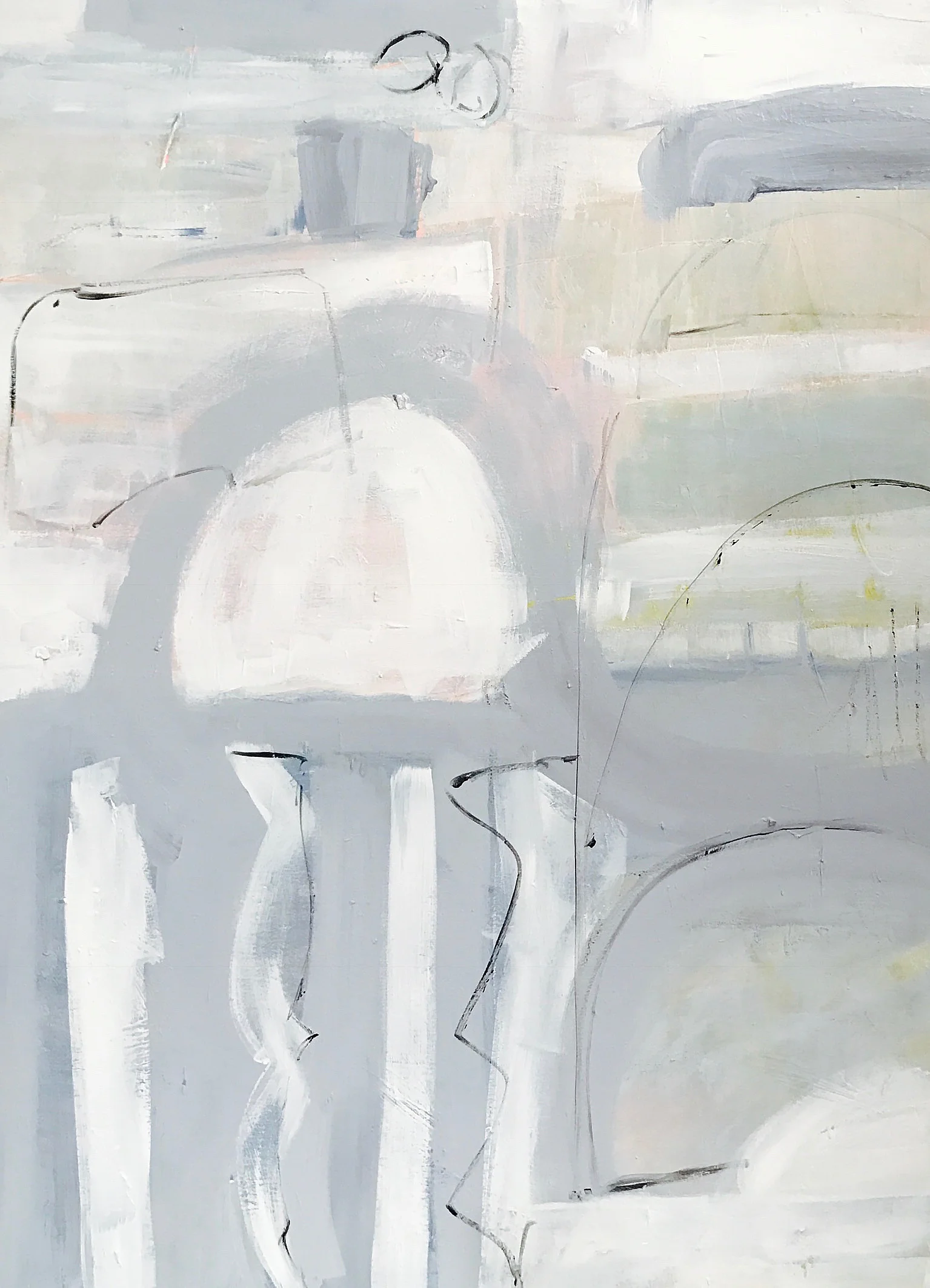 [SOLD] "COZY SLIPPERS" 36X48 CANVAS