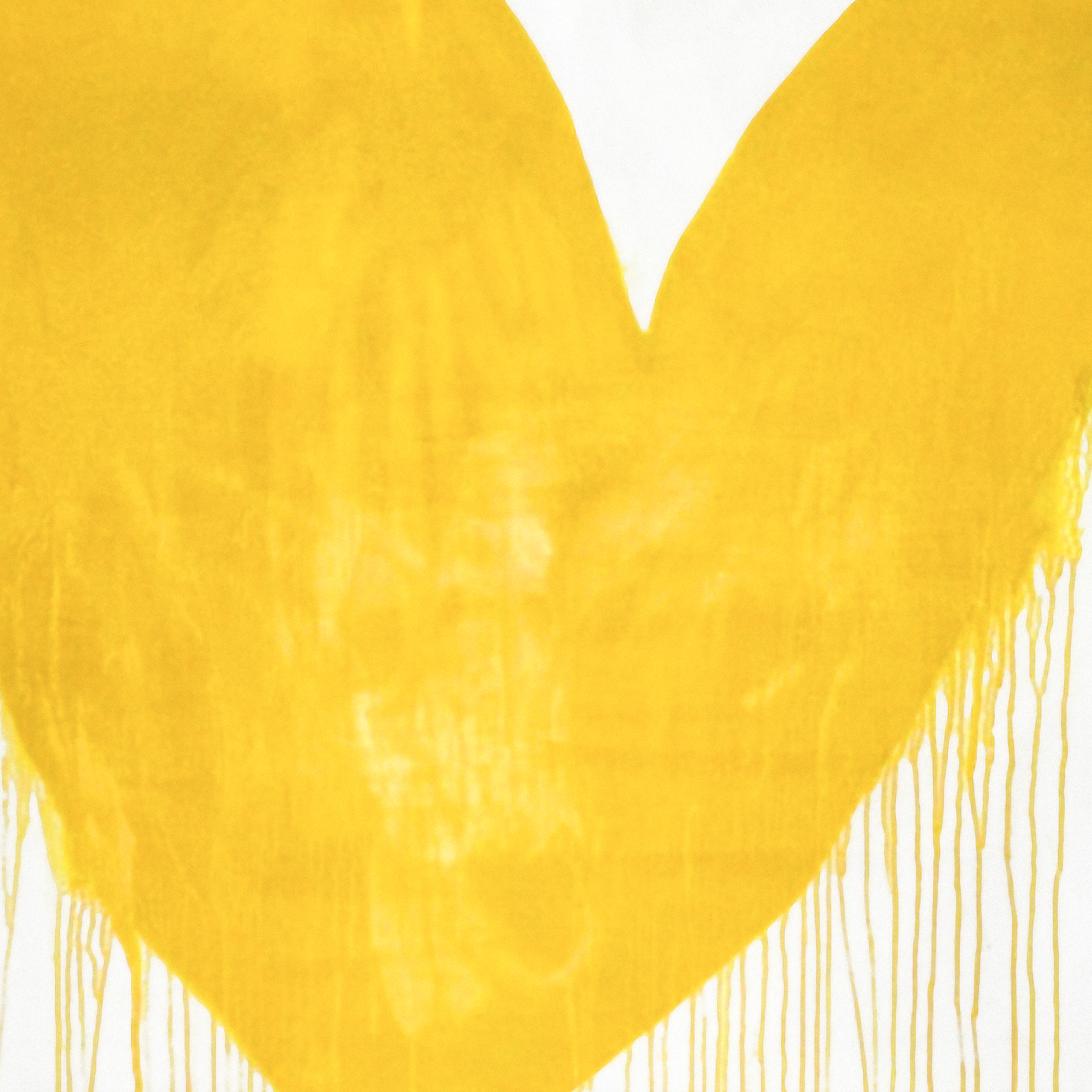 [SOLD] "DRENCHED IN LOVE" 60X60 CANVAS. Drippy Hearts can be commissioned in any color or size.