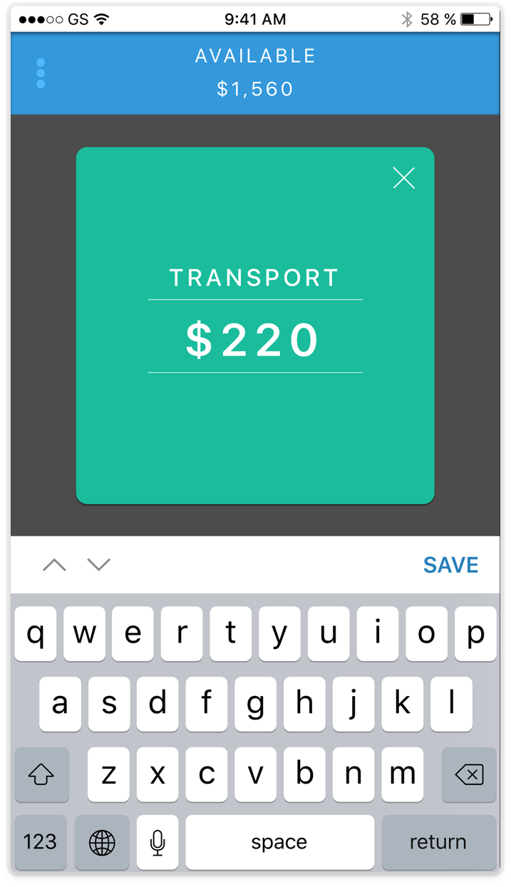 Create your first Budget