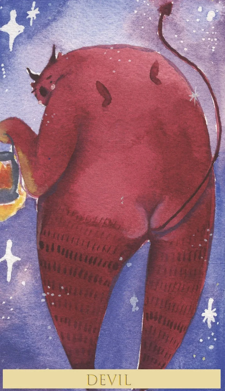 Beautiful hand painted devil tarot card.jpg