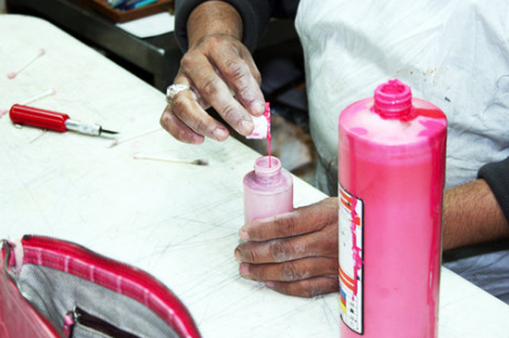 Paint matching is a meticulous art that requires a lot of testing and experimentation.