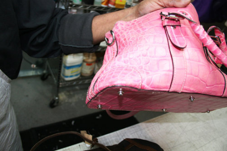 A newly finished bag, restored to its original designer condition.