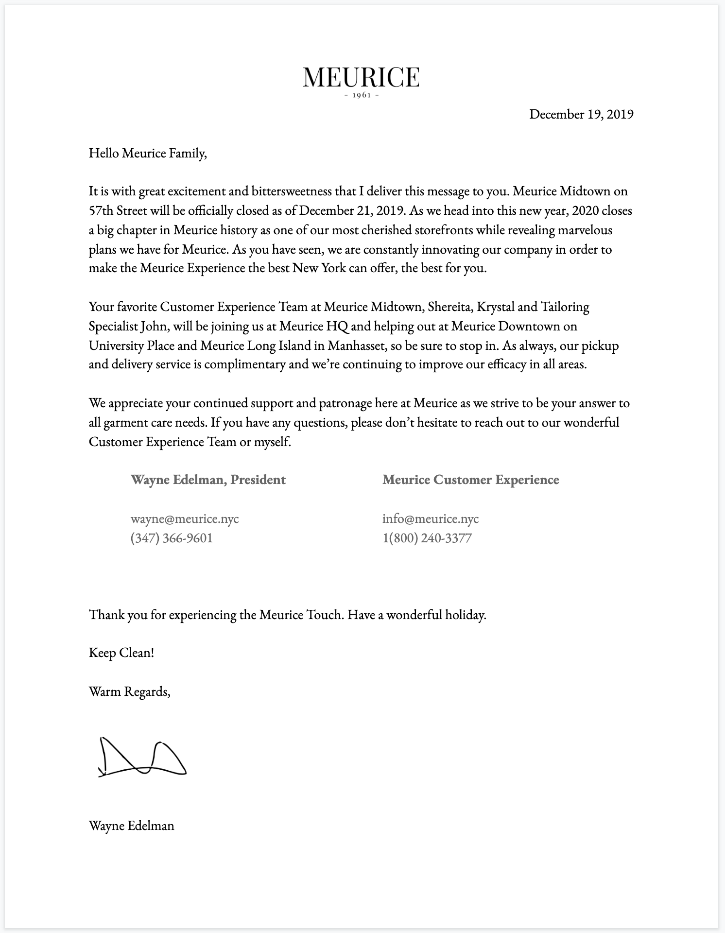 From the Desk of CEO Wayne Edelman