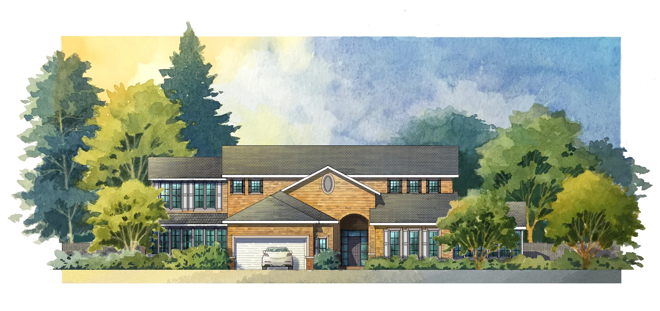 Model Home Elevation  © Chapter 16 Studio