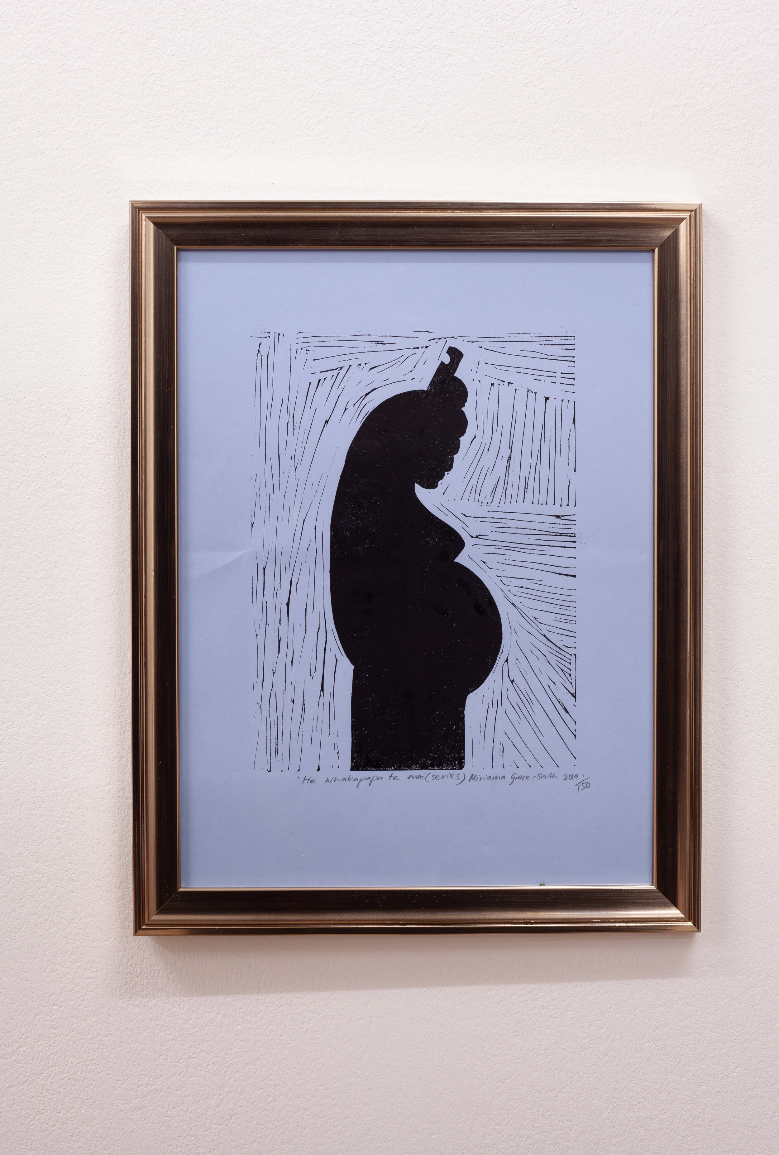 He Whakapapa te Wai (Water holds memory), 1 of 3, linocut prints, 297mm x 420mm each, 2019a Image: ©2018 Crystal Te Moananui Squares
