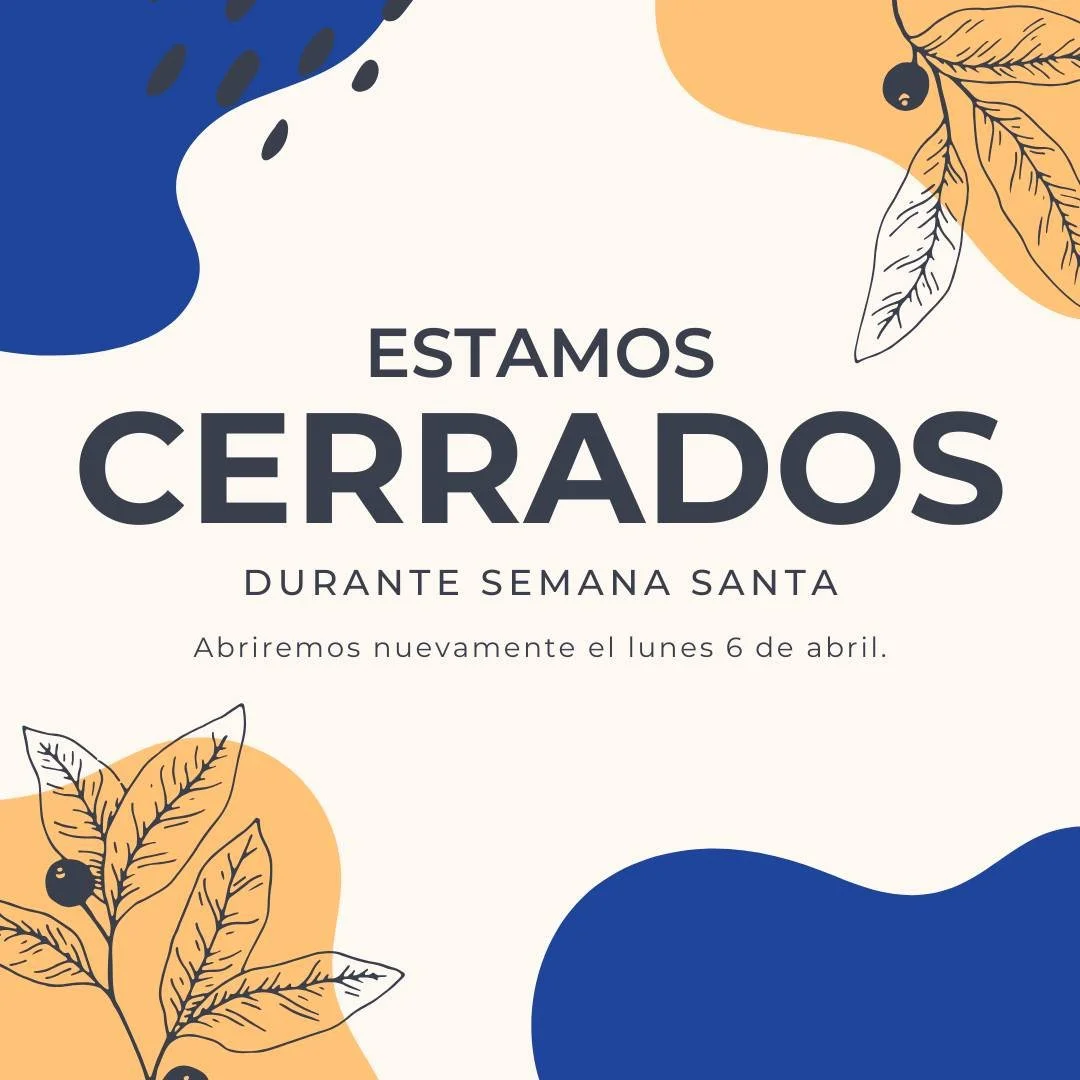 We will open again Monday, April 6th. 
Volveremos a abrir el lunes 6 de abril.