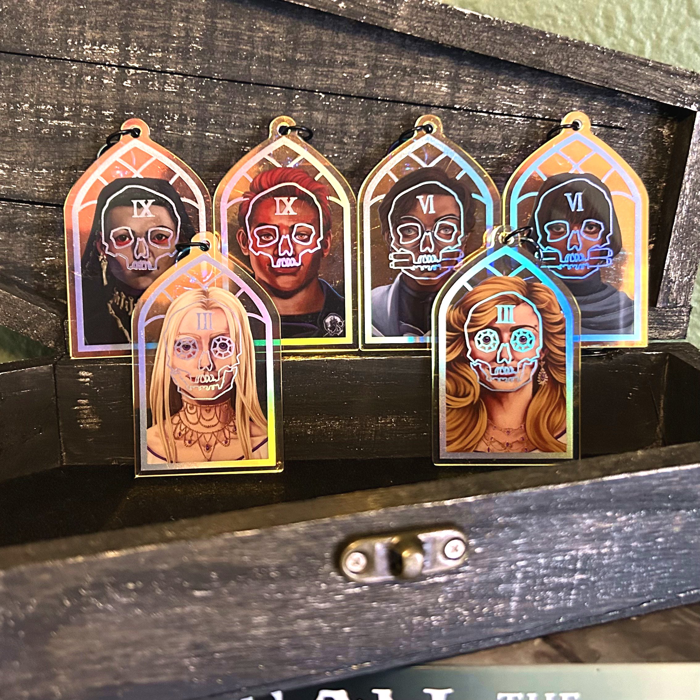 Holographic Foil Necromancer Key Chains
