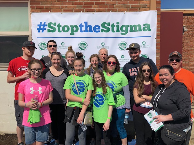 QPCC Youth and leaders at the 2018 Interfaith Social Services #Stop the Stigma walk