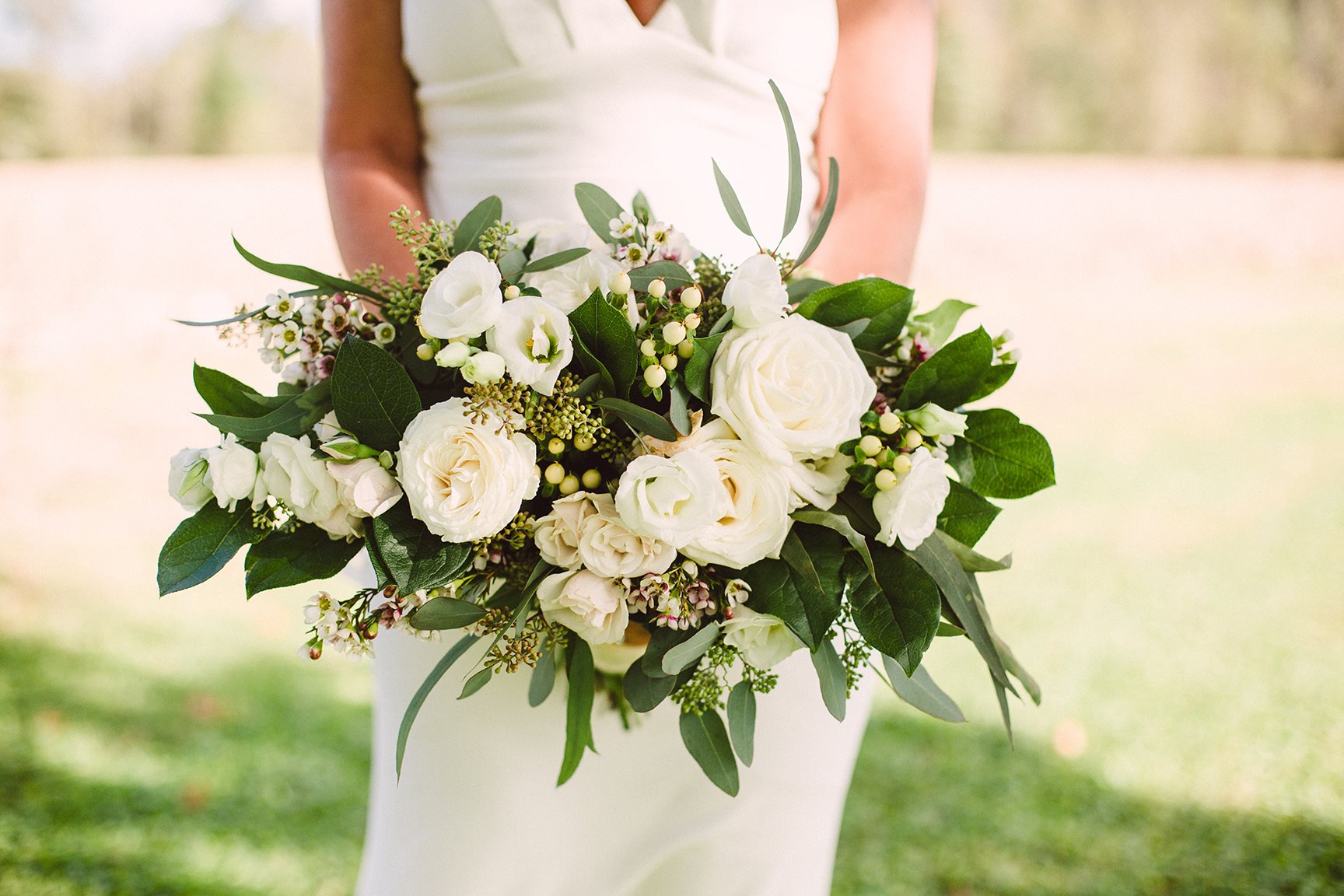  White and green bouquet - Cincinnati bride - White bridal bouquet 