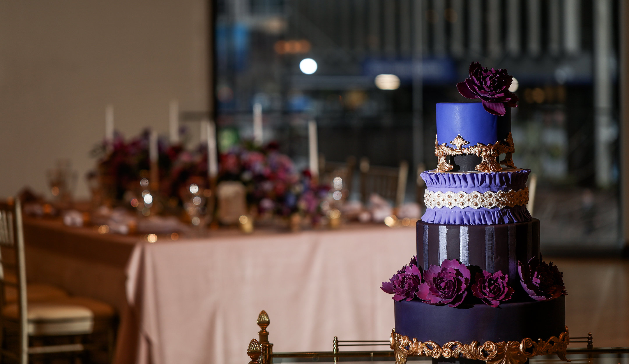  Purple Wedding Cake - Columbus Weddings - Cincy Bride - Dayton Wedding Planners - Dayton Bride 