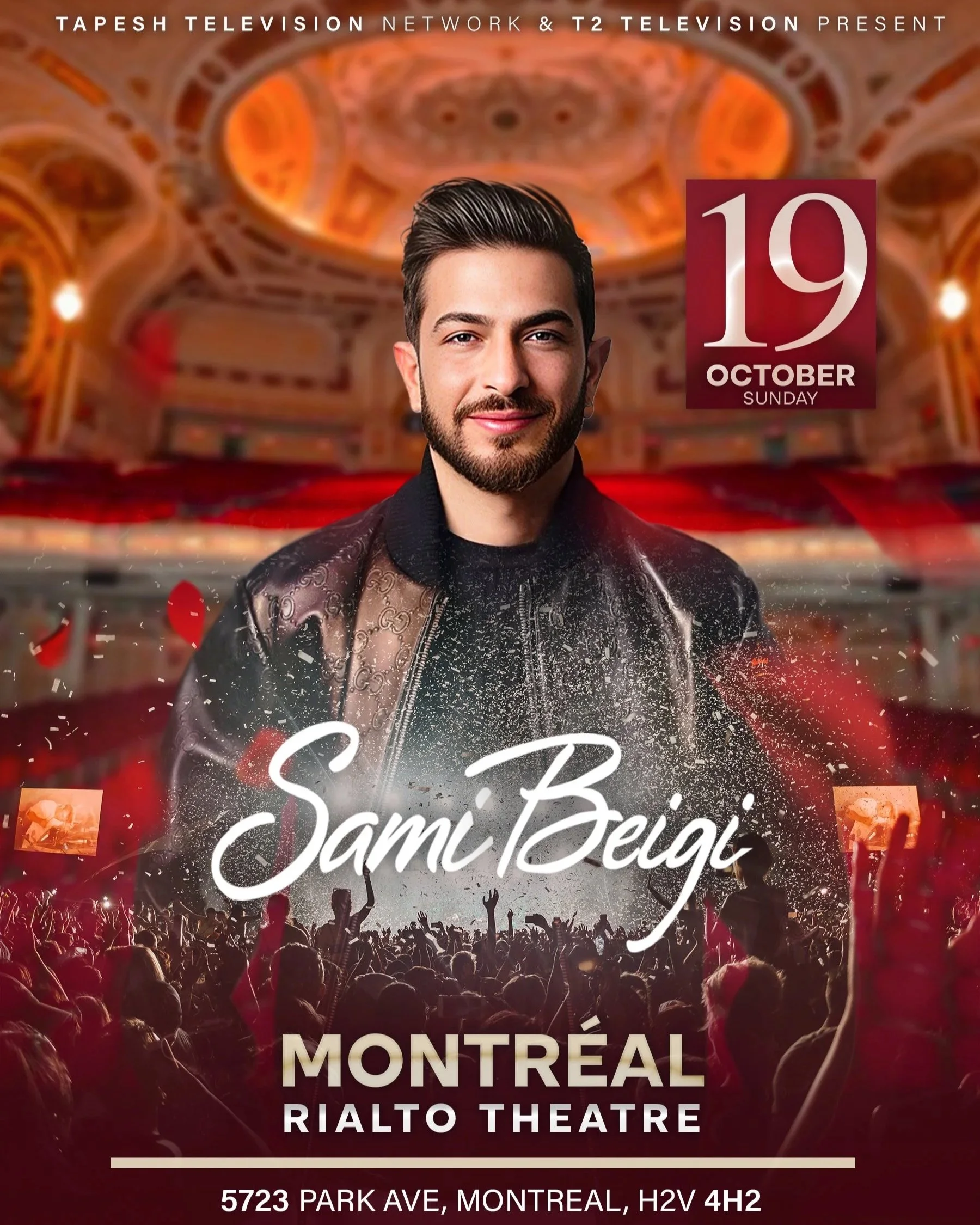 TAPESH TELEVISION NETWORK & T2 TELEVISION PRÉSENTENT: Sami Beigi Live à Montreal