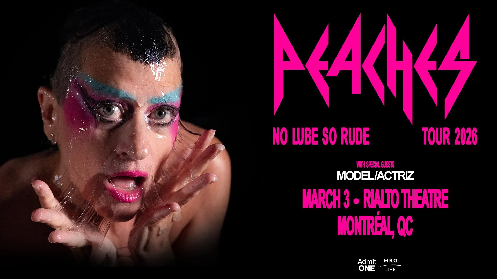 MRG Live Présente: PEACHES, No Lube So Rude Tour