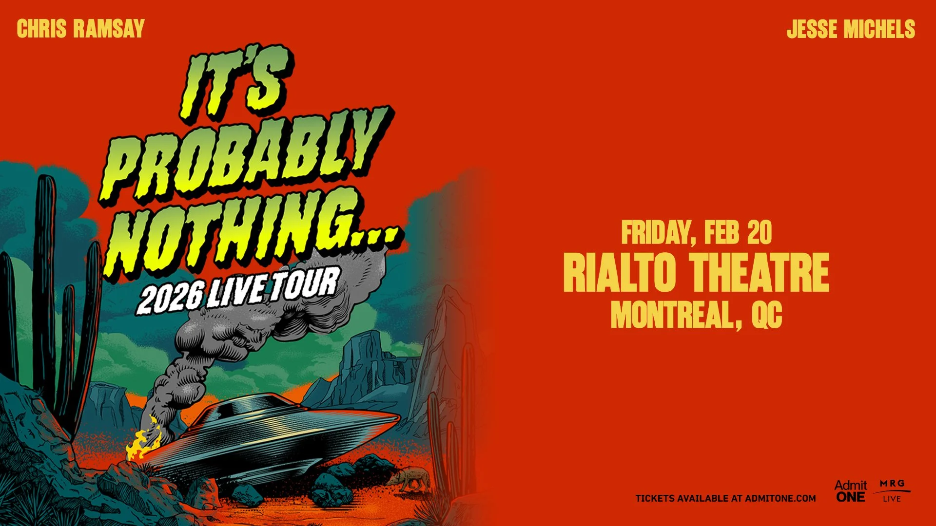 MRG Live Presents: It's Probably Nothing... feat. Chris Ramsay &amp; Jesse Michels