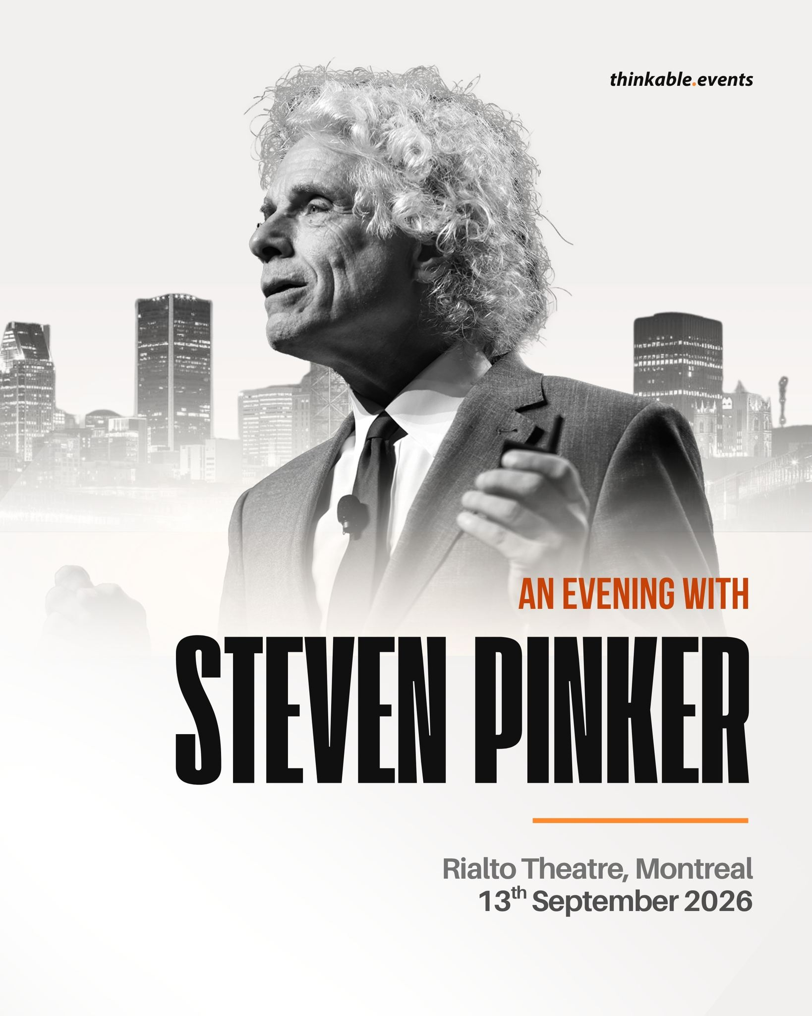 Thinkable.Events Présente: Une Soirée Avec Steven Pinker 