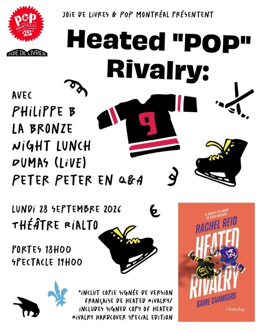 Joie de Livres & POP Montreal Present: Heated “POP” Rivalry with ...
