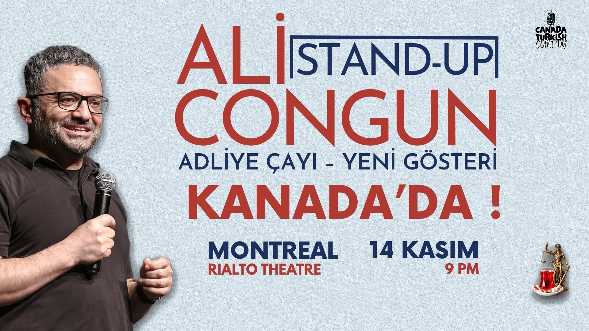 Canada Turkish Comedy Présente: Spectacle de stand-up d’Ali Congun