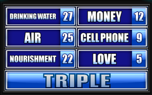 Name something you can’t live without?