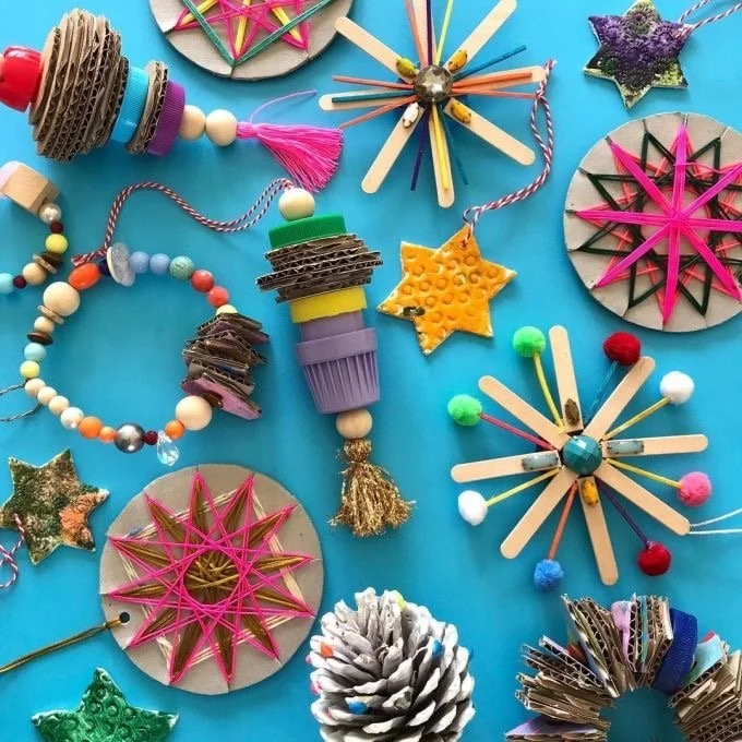 Dec 10: COMPETITION PART 1 - Recycled Christmas Ornaments
