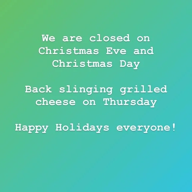 Happy Holidays everyone! See you Thursday!