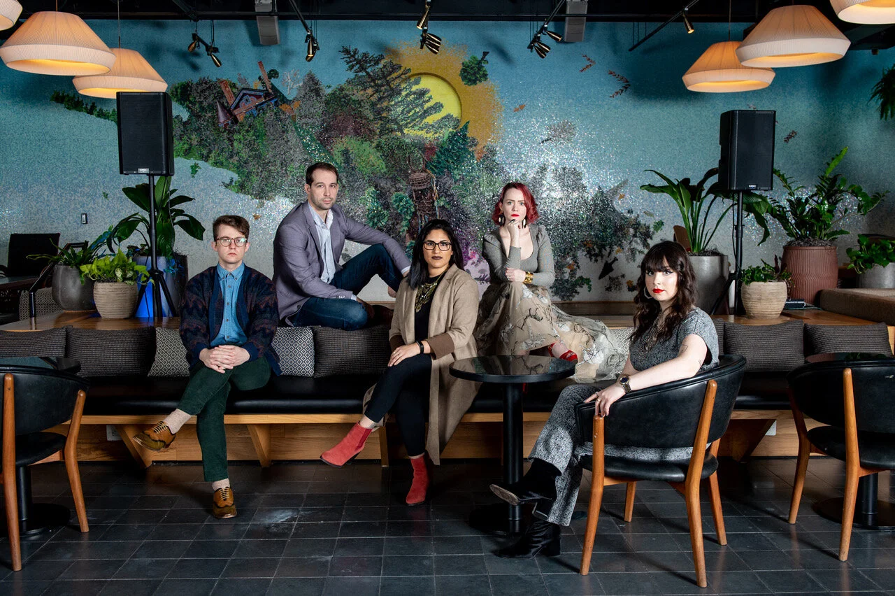 District Fray Magazine team at the Eaton Hotel's Wild Days by Rich Kessler. L-R: Trent Johnson, Robert Kinsler, Julia Goldberg, Monica Alford, M.K. Koszycki.