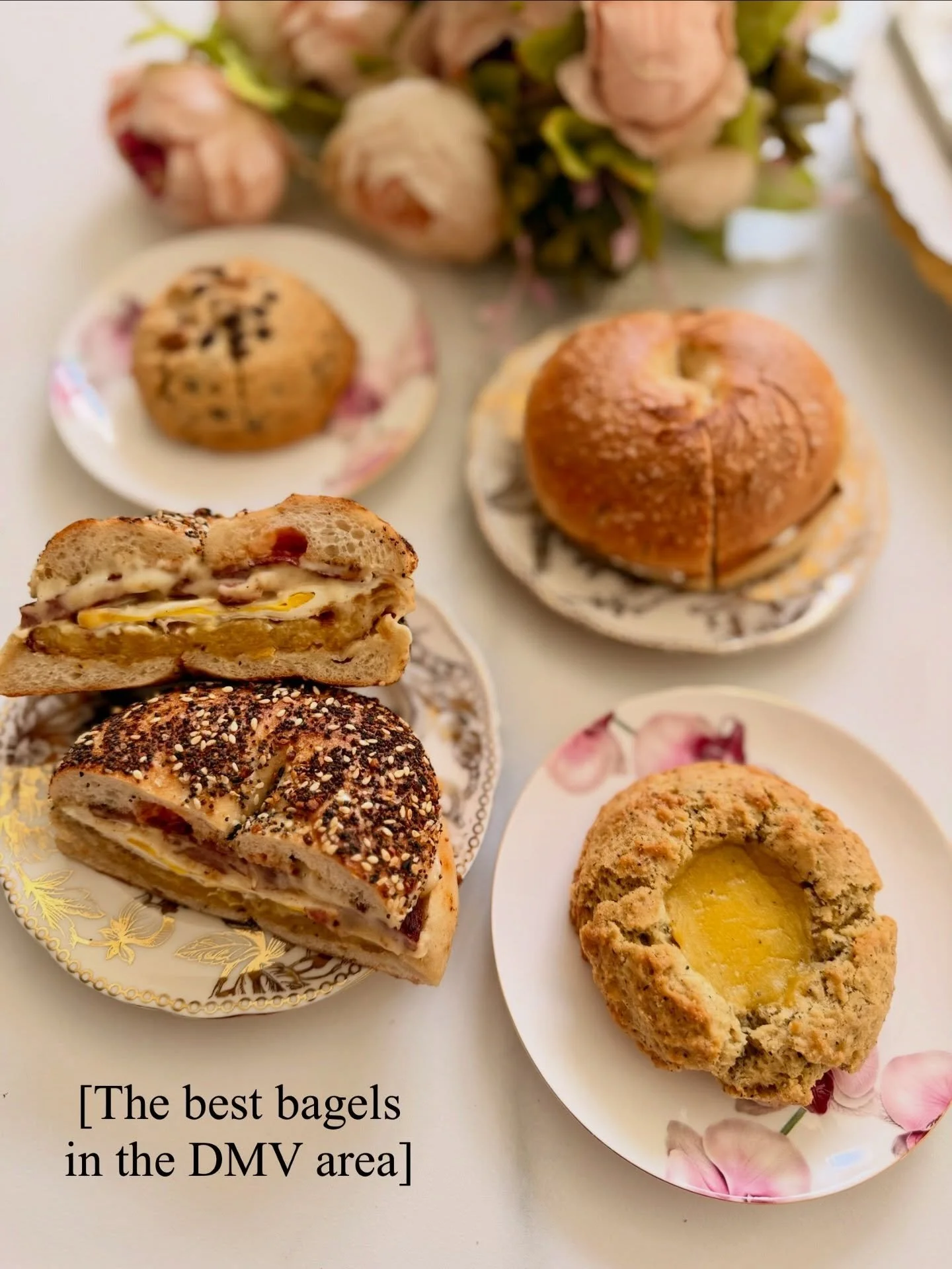 The best bagels in the DMV area (and you know I wouldn't say so unless I meant it)

📍 @bagelstreet523
🗺️ 523 Maple Ave. West, Vienna VA

🥯🇳🇴 My fave so far: Rosemary + Sea Salt Bagel with lox cream cheese

🥯🇩🇴 Rolo's fave: The Dominican (Tres