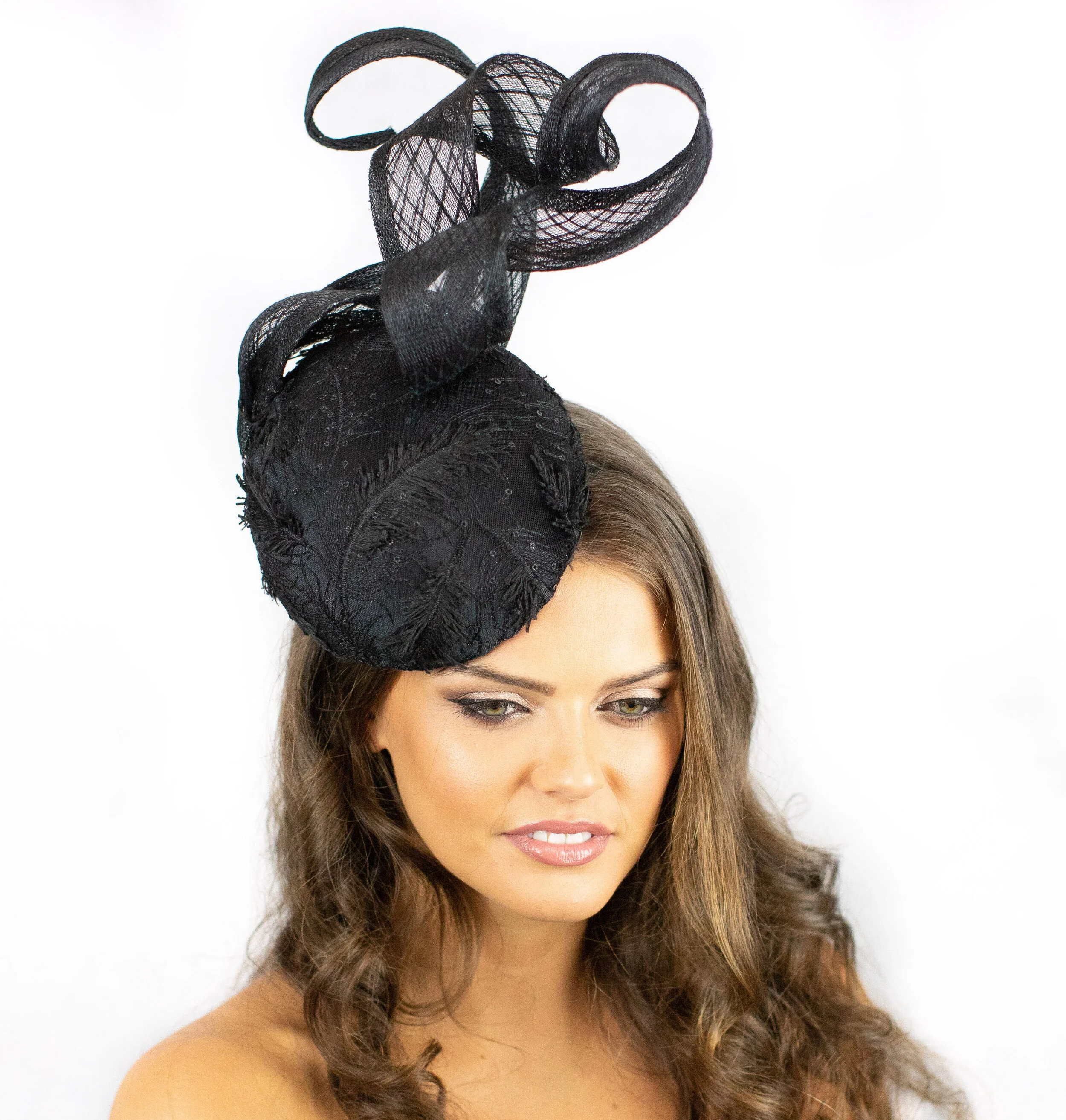 Deb Fanning - BLACK LACE AND CRINOLINE HAT