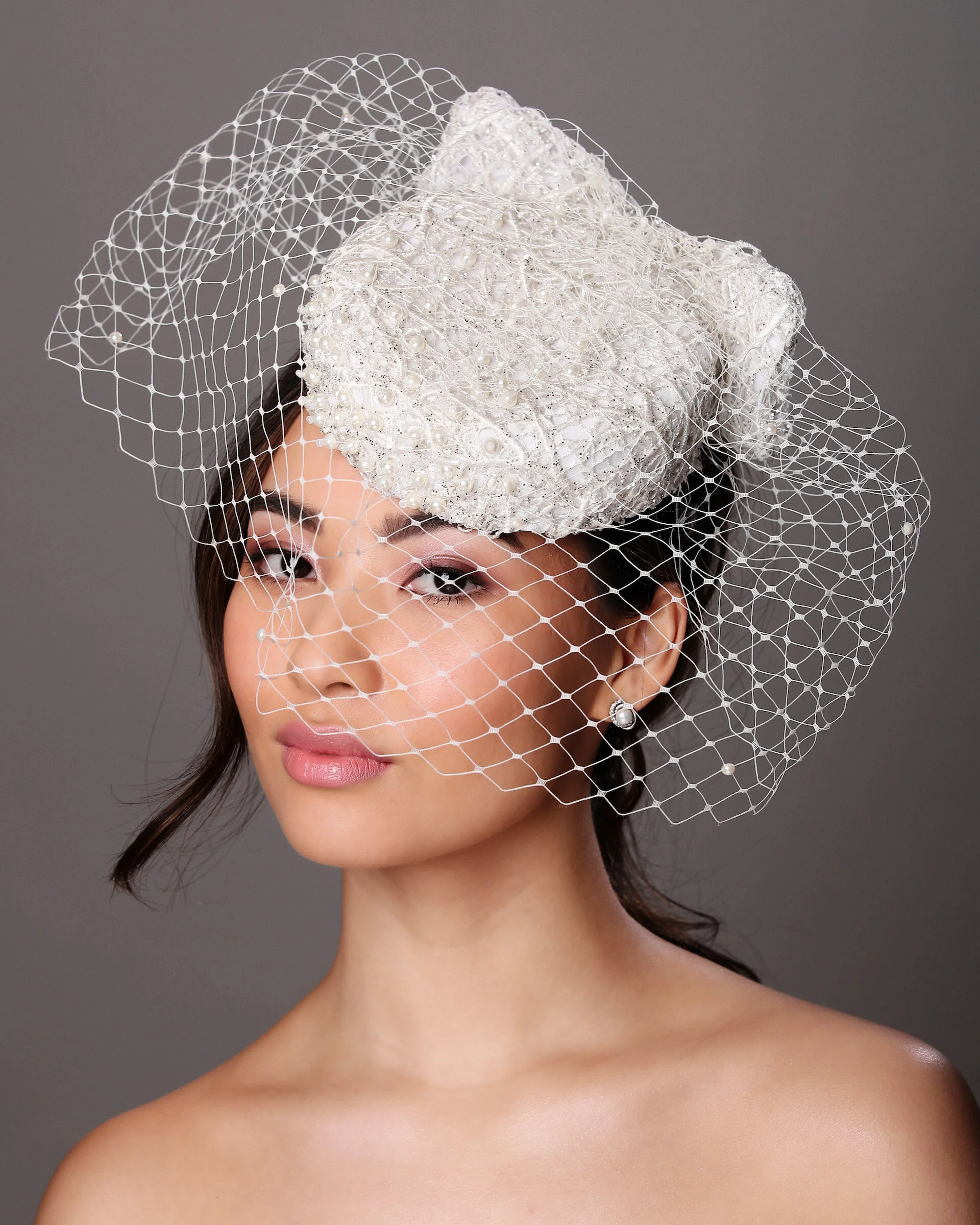 Deb Fanning - Pillbox hat with birdcage veil