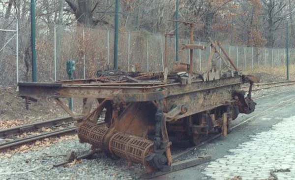 PS 5173 as seen the morning it was brought to the surface and later that day headed to a new home in Phillipsburg, NJ. The date is fall of 1996. Photo by Bob Hooper.