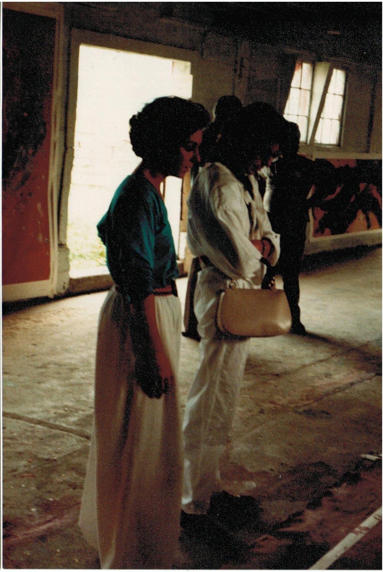 Frankenthaler and Singer at Triangle 1983.jpg
