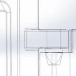 Figure 2 - Wireframe view of a paraboloid joint in its socket.