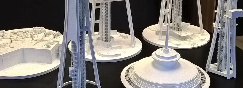 3D Printed Model Sections