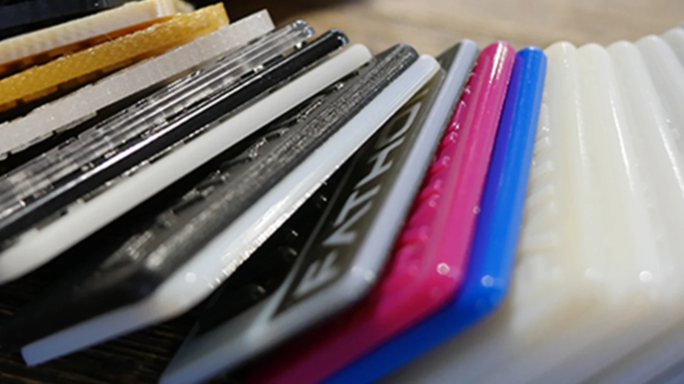 SHOP MATERIAL SAMPLES Evaluating a technology and its many material options? Our clients' most commonly used materials are available as sets for purchase—get one, many, or all of these keychains to have at your desk or workspace when you need to review materials for your next order (PolyJet, SLA, FDM, MJF, and SLS). Read More