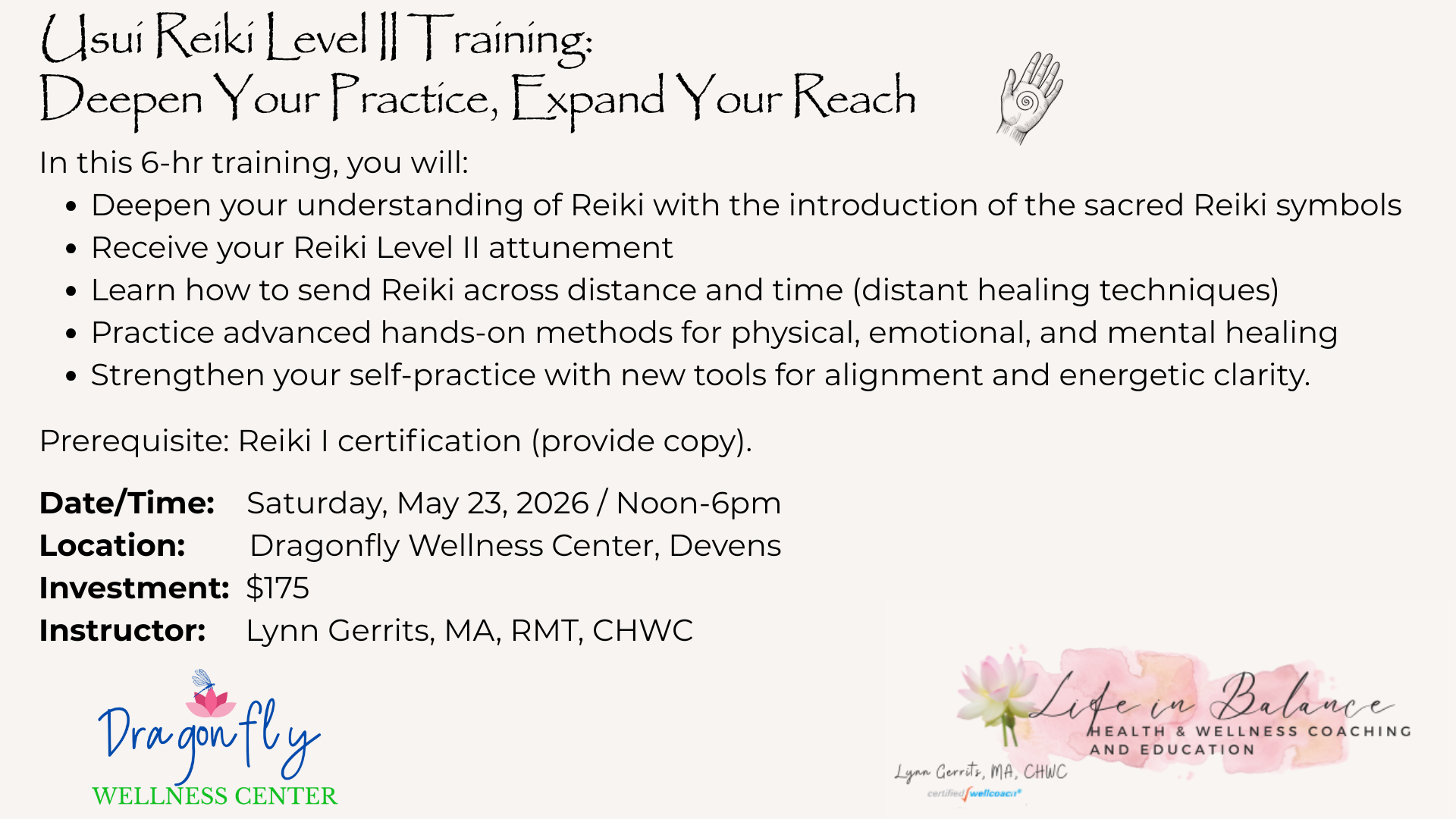Usui Reiki Level ll Training: Deepen Your Practice, Expand Your Reach