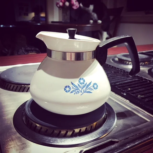 Let us have a cup of tea.
