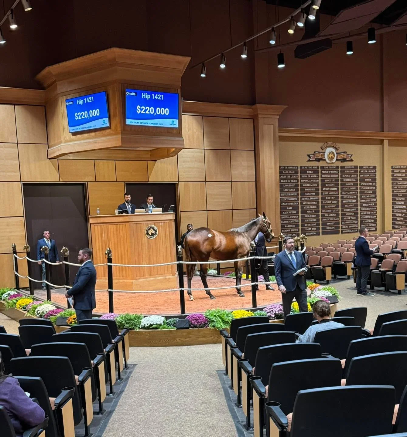 The Fasig-Tipton sale just continues to be a success. $220,000 for our Nyquist/Free Cover colt! Way to geaux team CGF