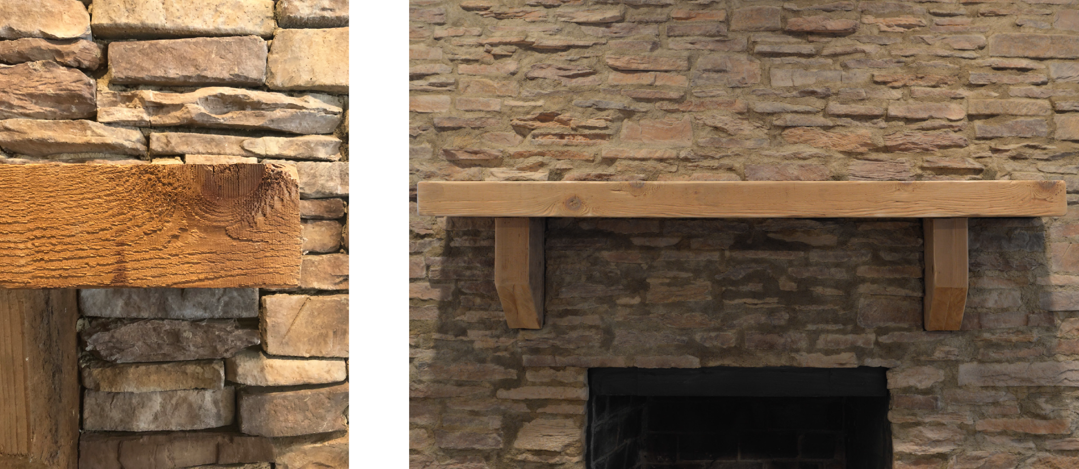Before After Our Fireplace Makeover Hearth And Home