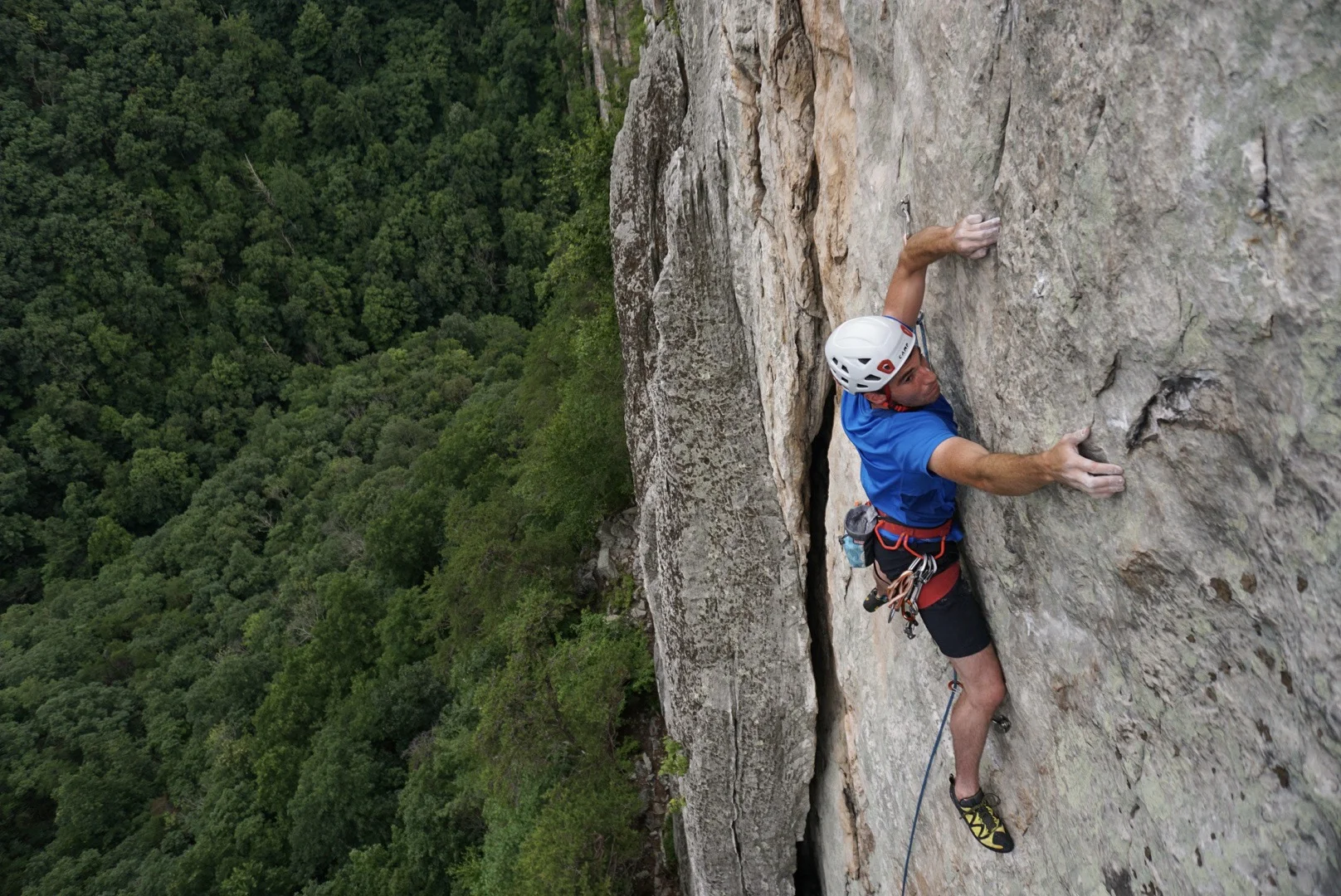 "Orion's Belt Direct Finish" 5.12- FA PG-13 (trad) Photo by Matt Guhl