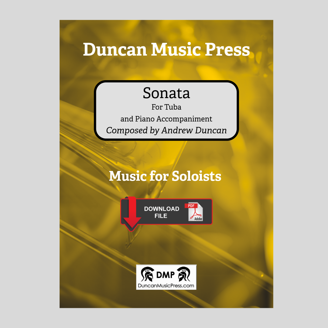 Digital Download - Sonata for Tuba and Piano by Andrew Duncan