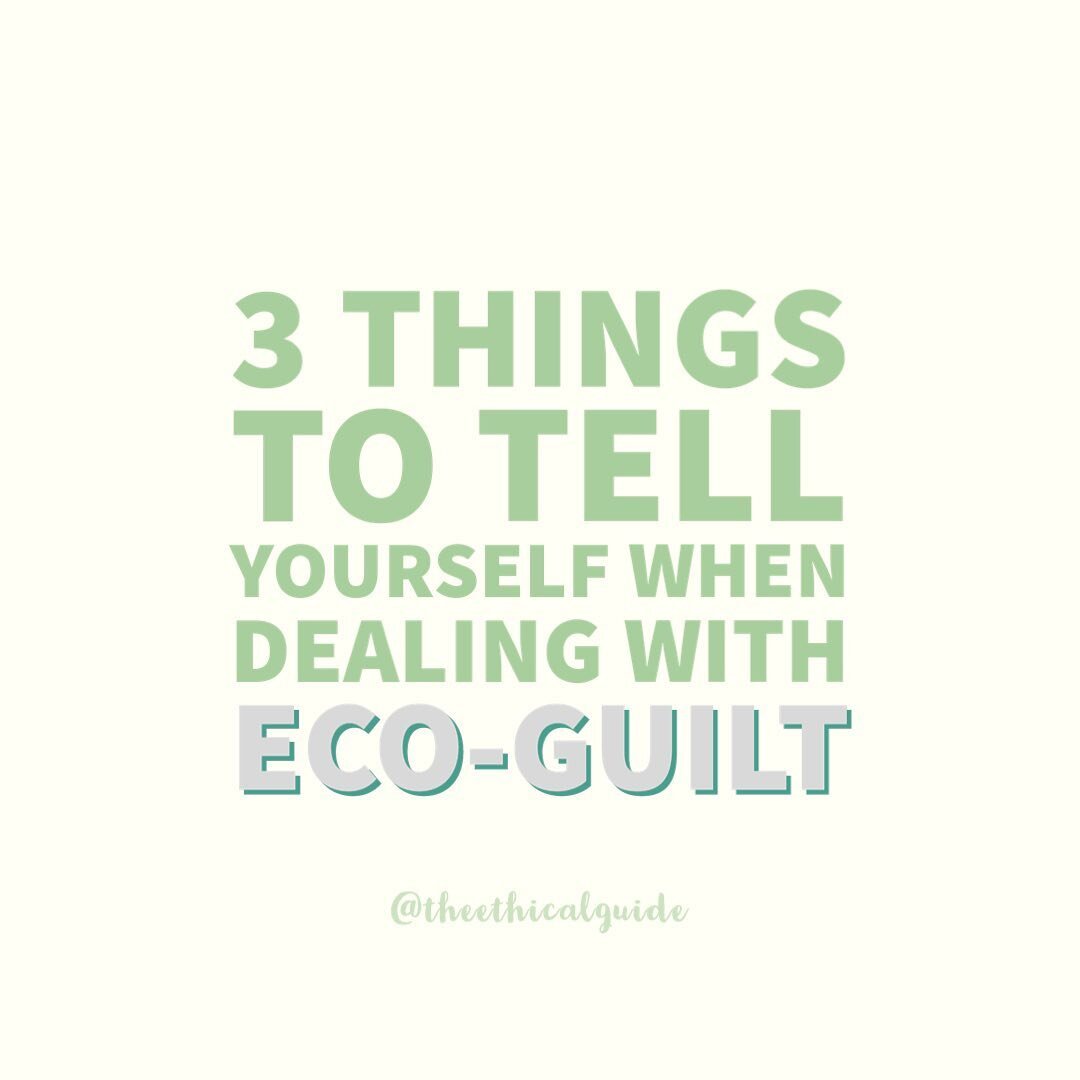 SO many of us get &lsquo;Eco guilt&rsquo; (when we feel we&rsquo;ve done something bad for the planet) &mdash; but it&rsquo;s important to acknowledge and counter it&hellip; and most importantly, turn it into positive action. 

But what is that actio