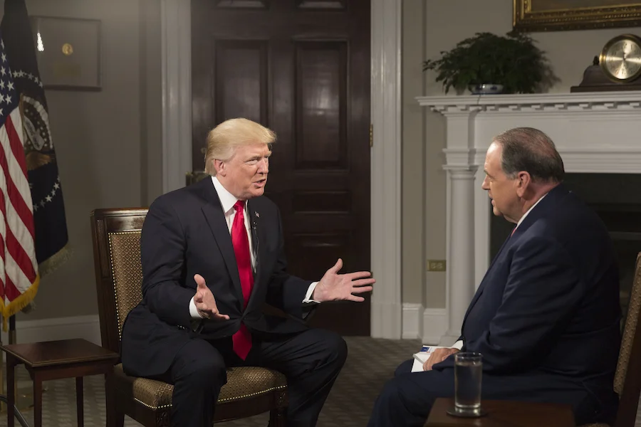 First Look: Trump Talks Israel On Mike Huckabee’s New TBN Show