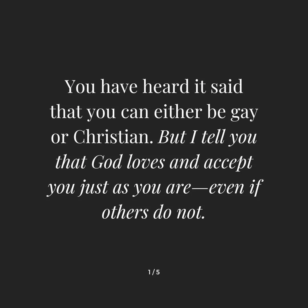 Here&rsquo;s something conservative Christians get right: not everyone will understand or accept the good news. 

You are unconditionally loved and accepted by God just as you are, dear one. You don&rsquo;t have to prove yourself or purify yourself, 