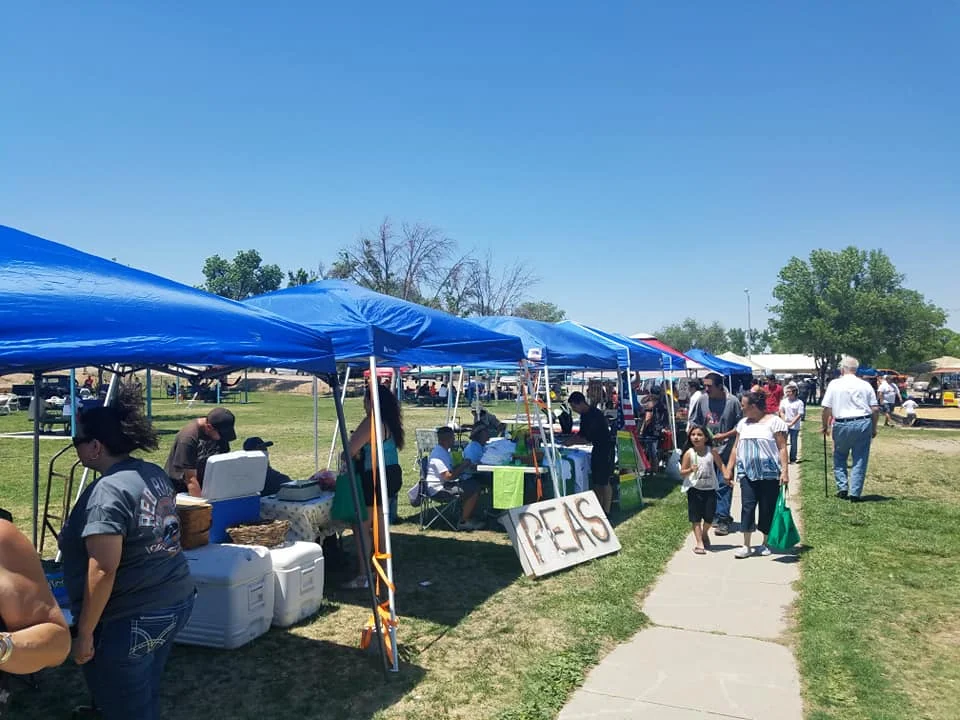 Booths at the 2018 Española Community Matanza