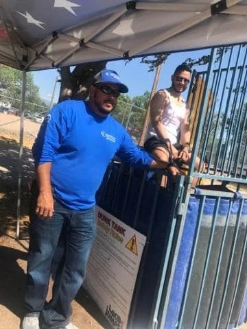 Española Mayor, Javier Sanchez in the Dunk Tank