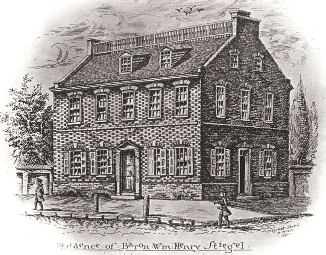 Sketch Of Stiegels Mansion