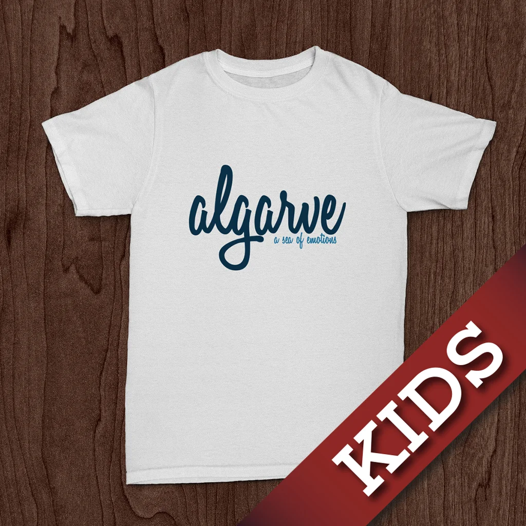 T-shirt Algarve Collection KIDS - White Sea - front