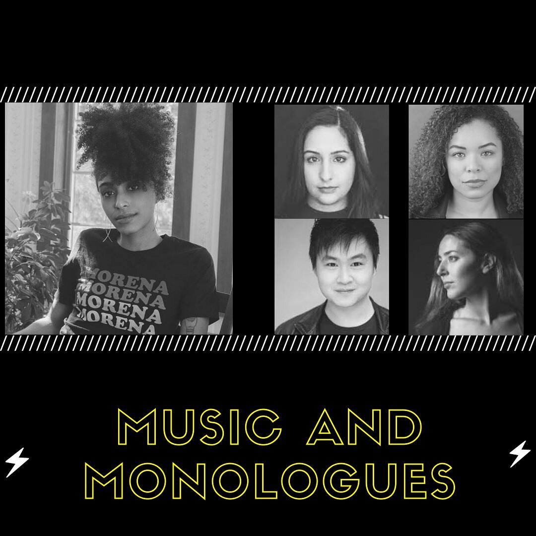 We are thrilled to present a new online event series: Music and Monologues! On 6/1, @kimberlychatter and @afrantasticgoaldigger will each perform a monologue, and musicians @cheeyangmusic and @juanalunamusiq will perform their musical responses.  Hos