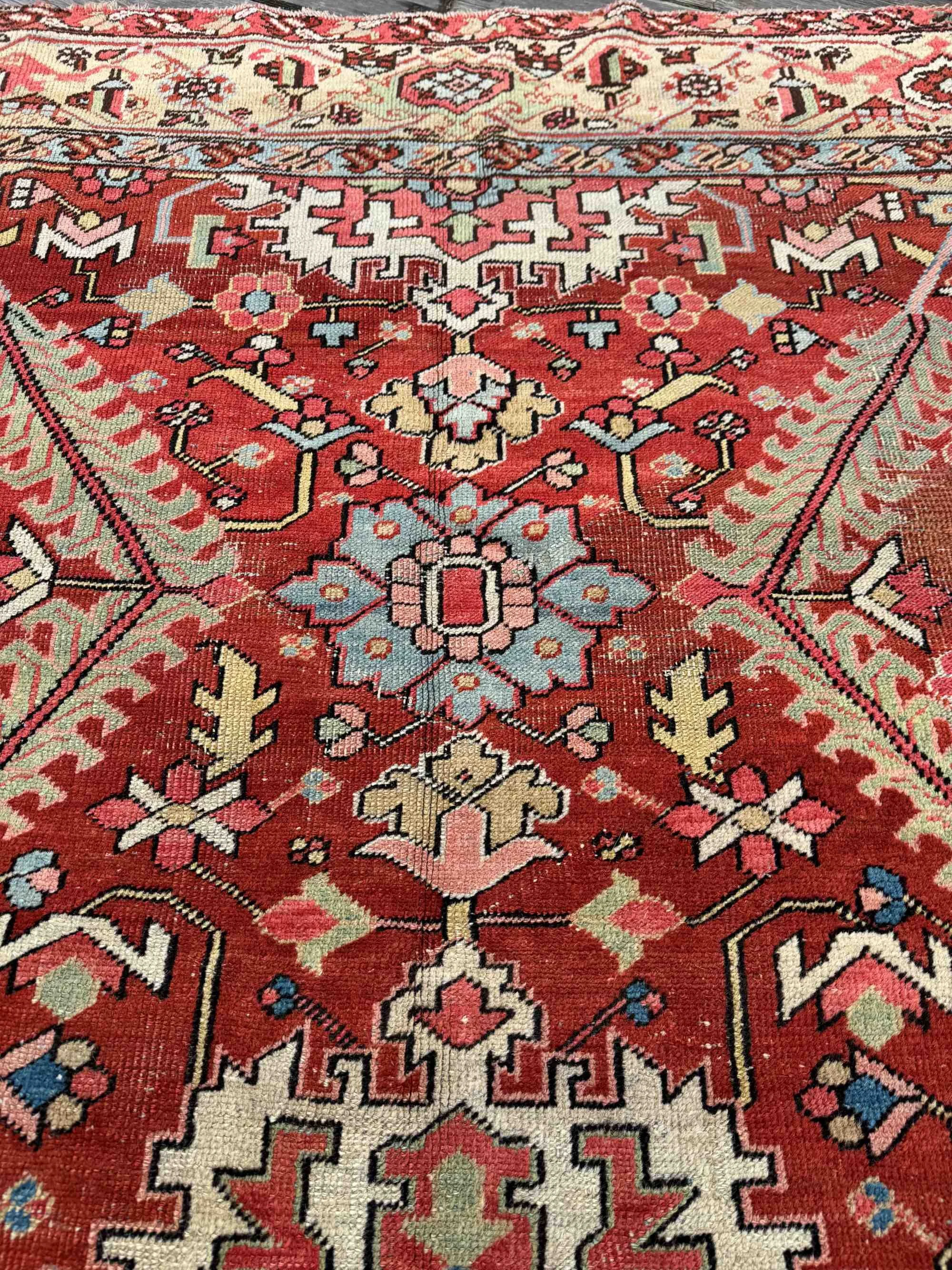 antique heriz bakshaish rug