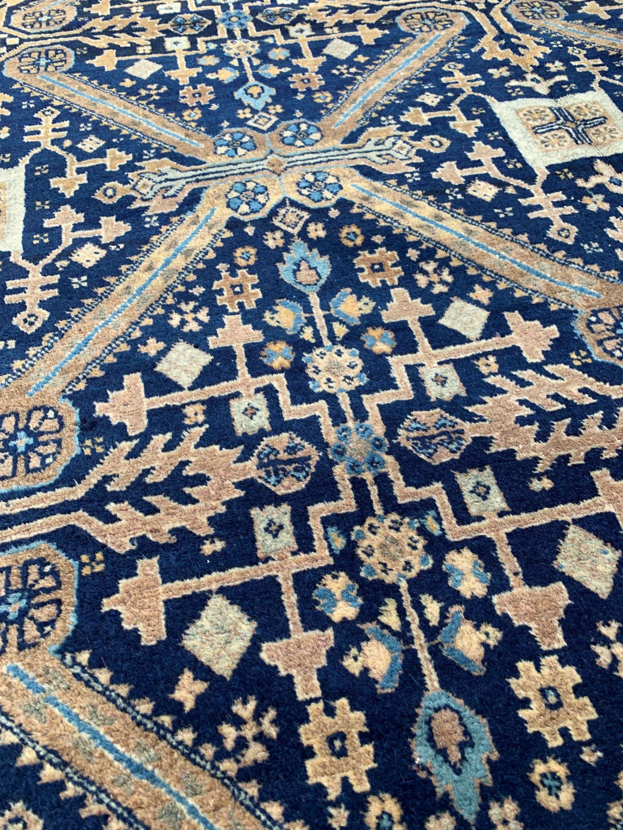 vintage area rugs blue